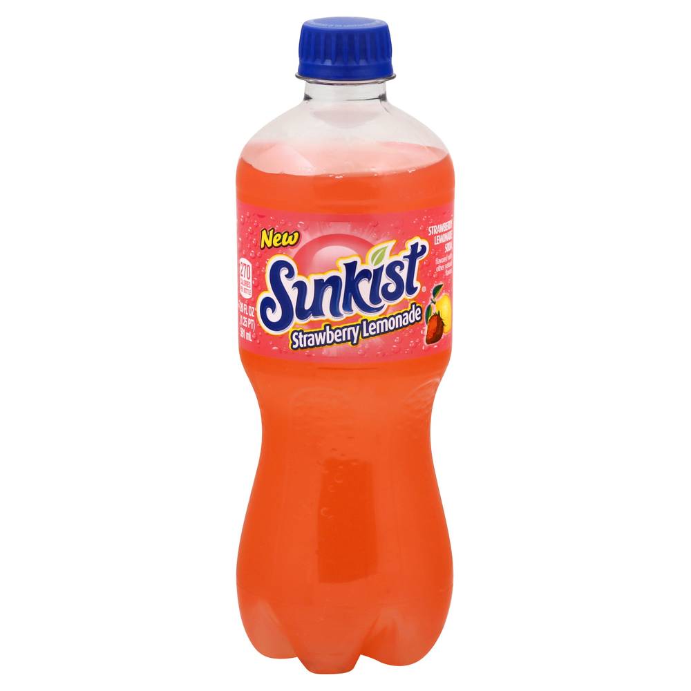 Sunkist Strawberry Lemonade Soda (20 fl oz)