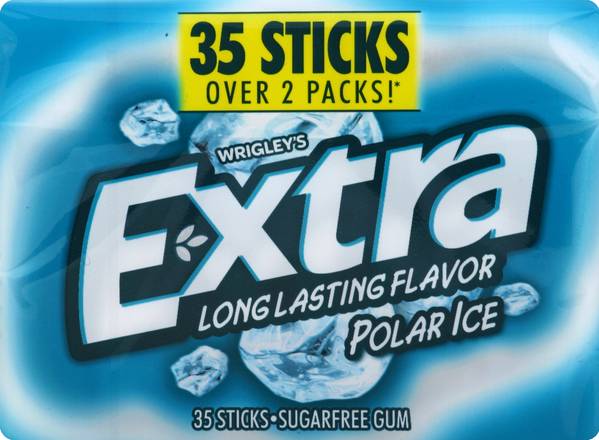 Extra Wrigley's Sugarfree Polar Ice Gum Sticks (35 ct)
