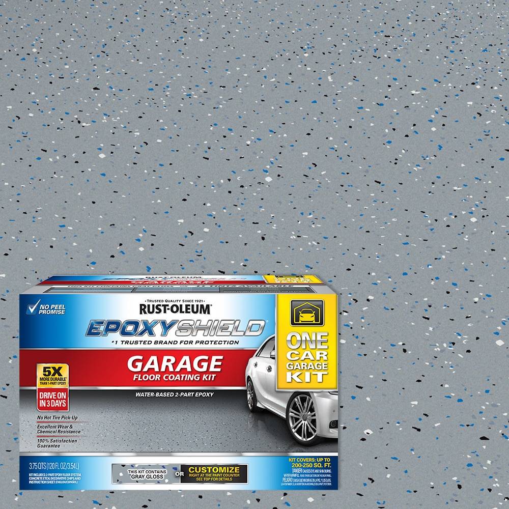 Rust-Oleum EpoxyShield 2-part Gray Gloss Concrete and Garage Floor Paint (Kit) | 317236