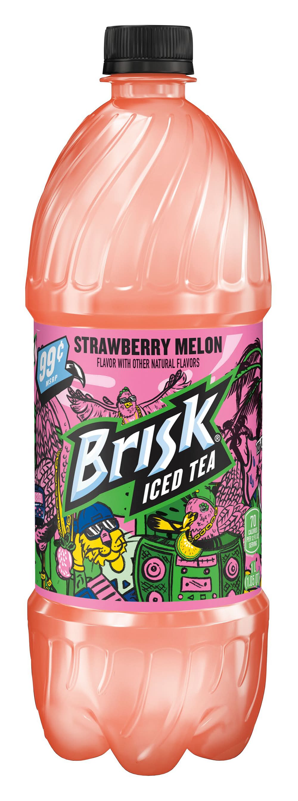 Brisk Iced Tea, Strawberry Melon (1 L)