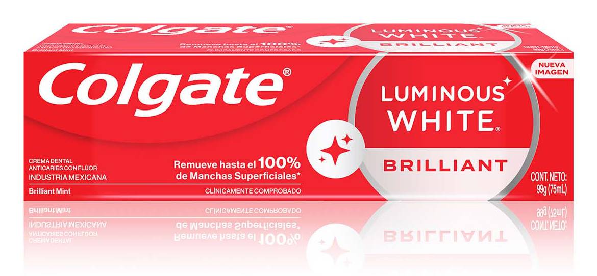 Colgate · Pasta dental luminous white brilliant (75 ml)