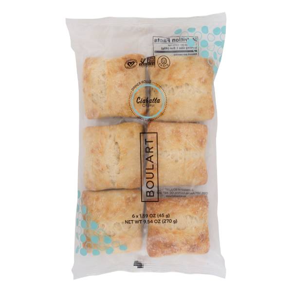 Boulart Ciabatta Dinner Rolls (9.54 oz, 6 ct)