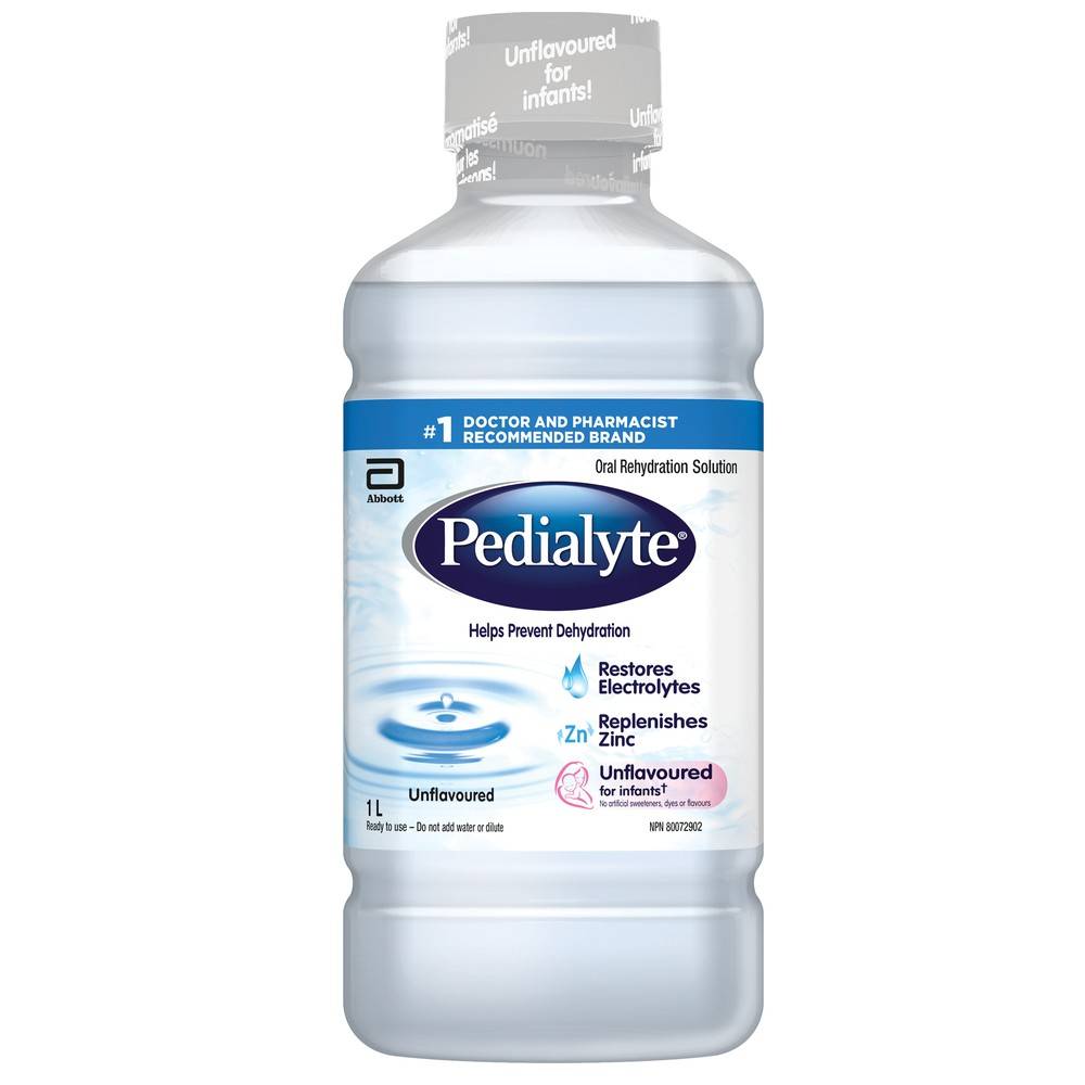 Pedialyte Electrolyte Solution Unflavoured (1 L)