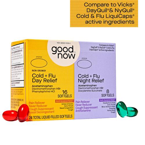Goodnow Day & Night Cold & Flu Relief Softgels (24 ct)