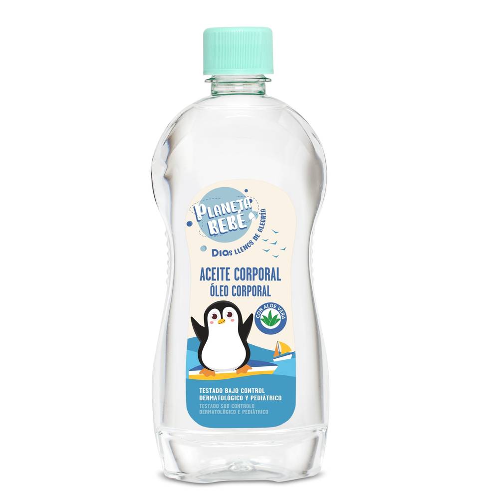 Aceite Corporal Para Bebé Planeta Bebé De Dia Botella 500 Ml