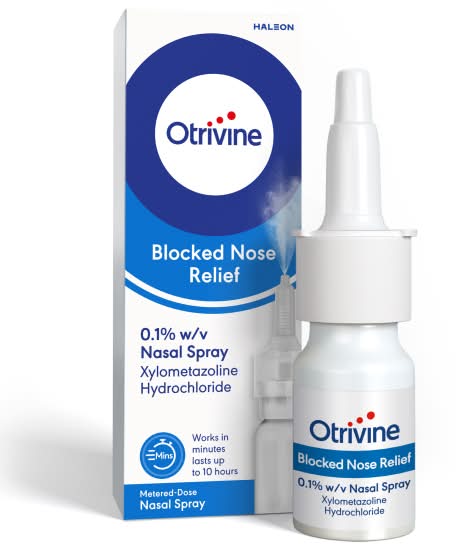 Otrivine Adult Metered Dose Blocked Nose Relief Nasal Spray (10ml)