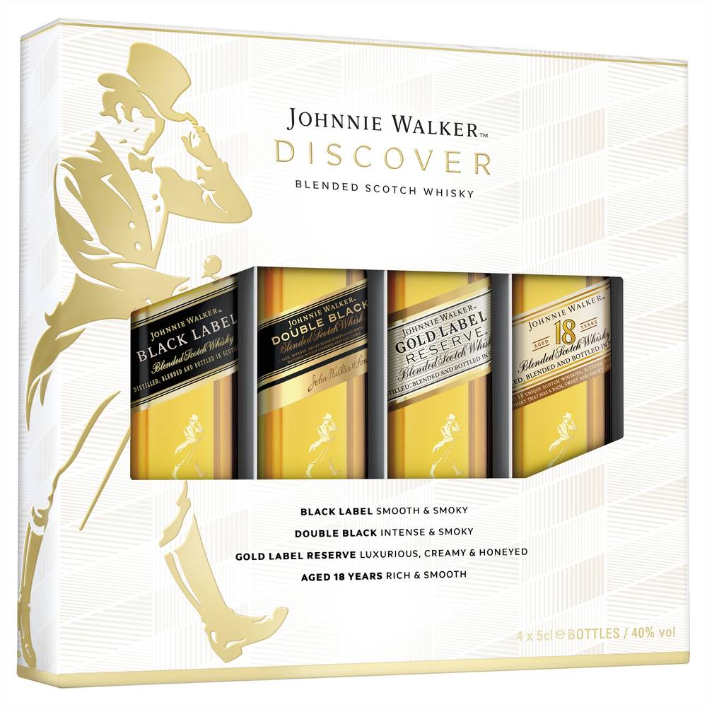 Johnnie Walker Discovery Gift Pk 4 x 50ml