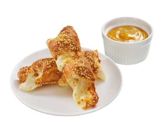 トロピカルチーズツイ�ストブレッド（2本）パイナップルソース付き Tropical Cheese Twist Bread with Pineapple Dipping Sauce (2 pieces)
