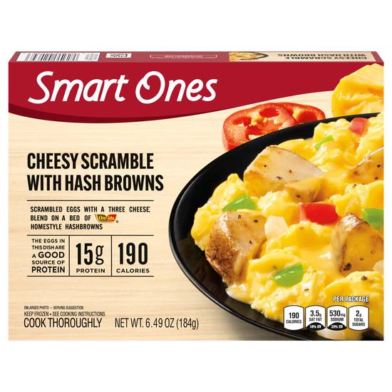 Smart Ones Cheesy Scramble With Hash Browns