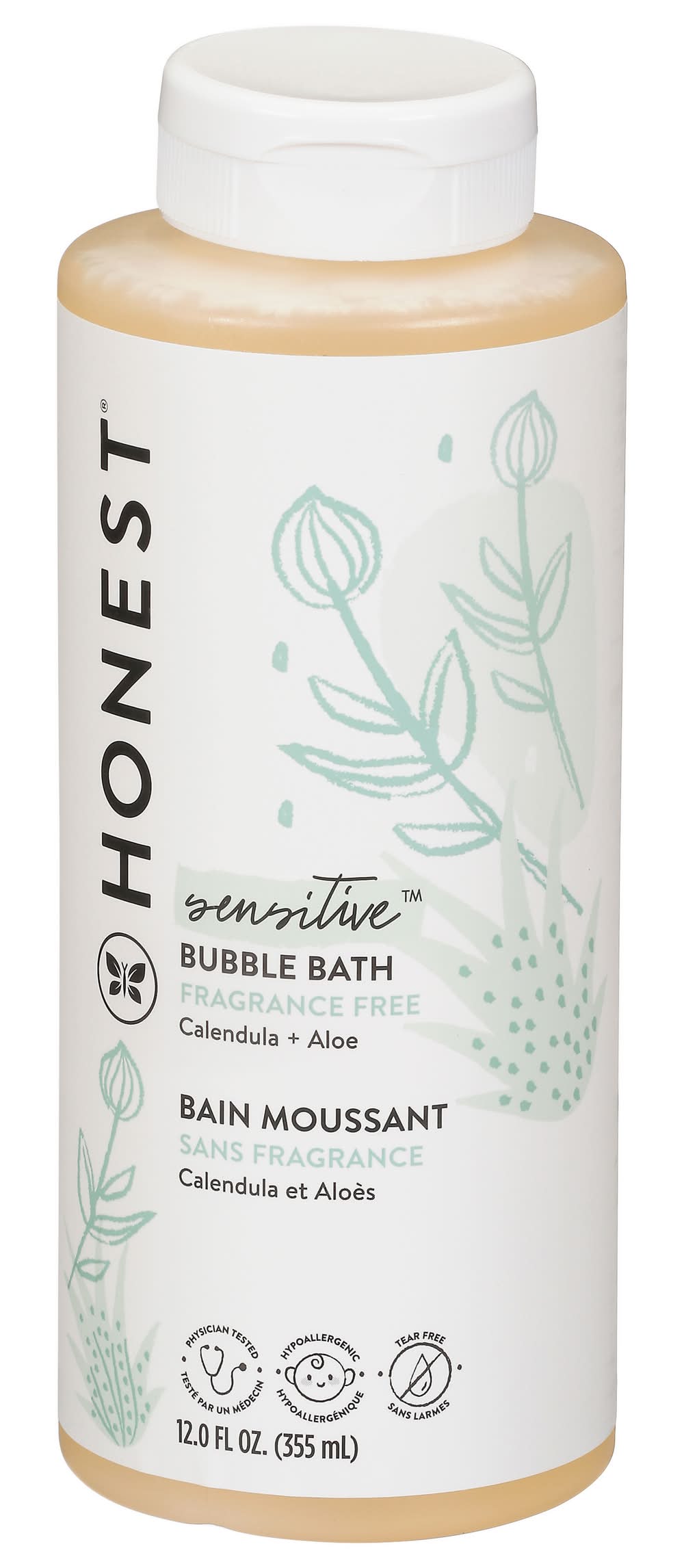 Honest Sensitive Calendula Aloe Bubble Bath (12 fl oz)