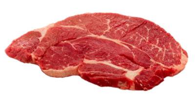 Beef Usda Choice Chuck Under Blade Steak Boneless Service Case - 1 Lb