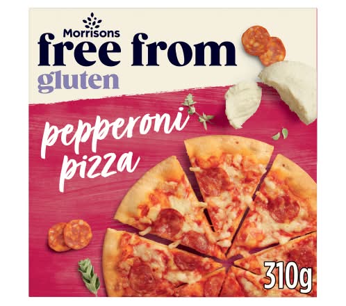 Morrisons Pepperoni, Free From Gluten Free Pizza (310g)