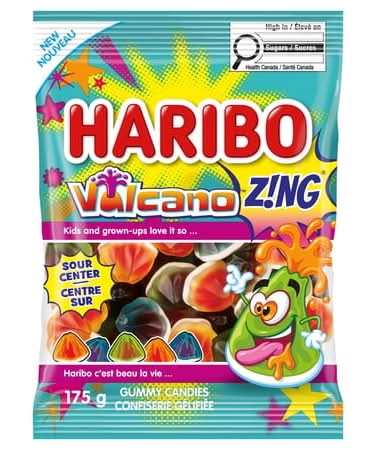 Haribo Zing Gummy Candies, Vulcano (175 g)