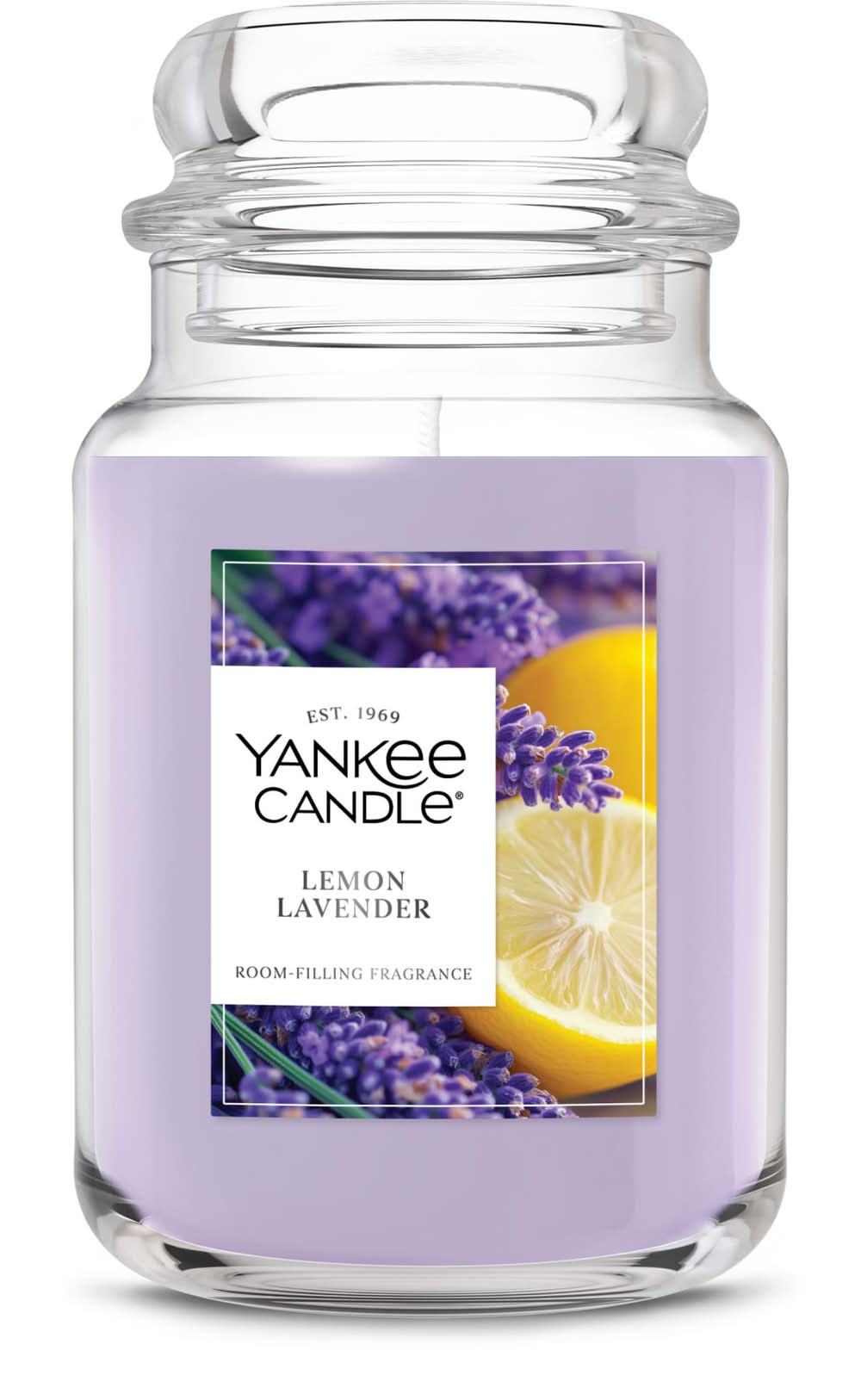 Yankee Candle Original Jar Candle, Lemon Lavender (22 oz)