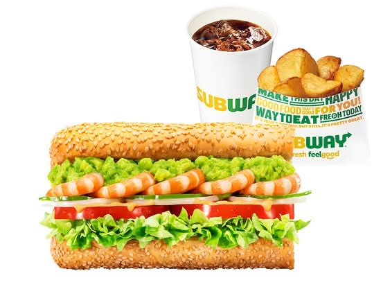 えびアボカド ポテトドリンクセット Shrimp & Avocado Potato and drink set