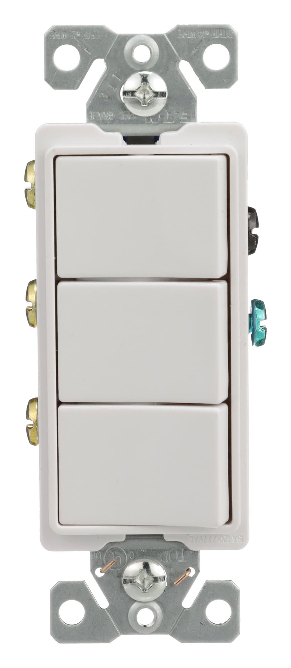 Eaton 15-amp Single-pole Rocker Light Switch , White