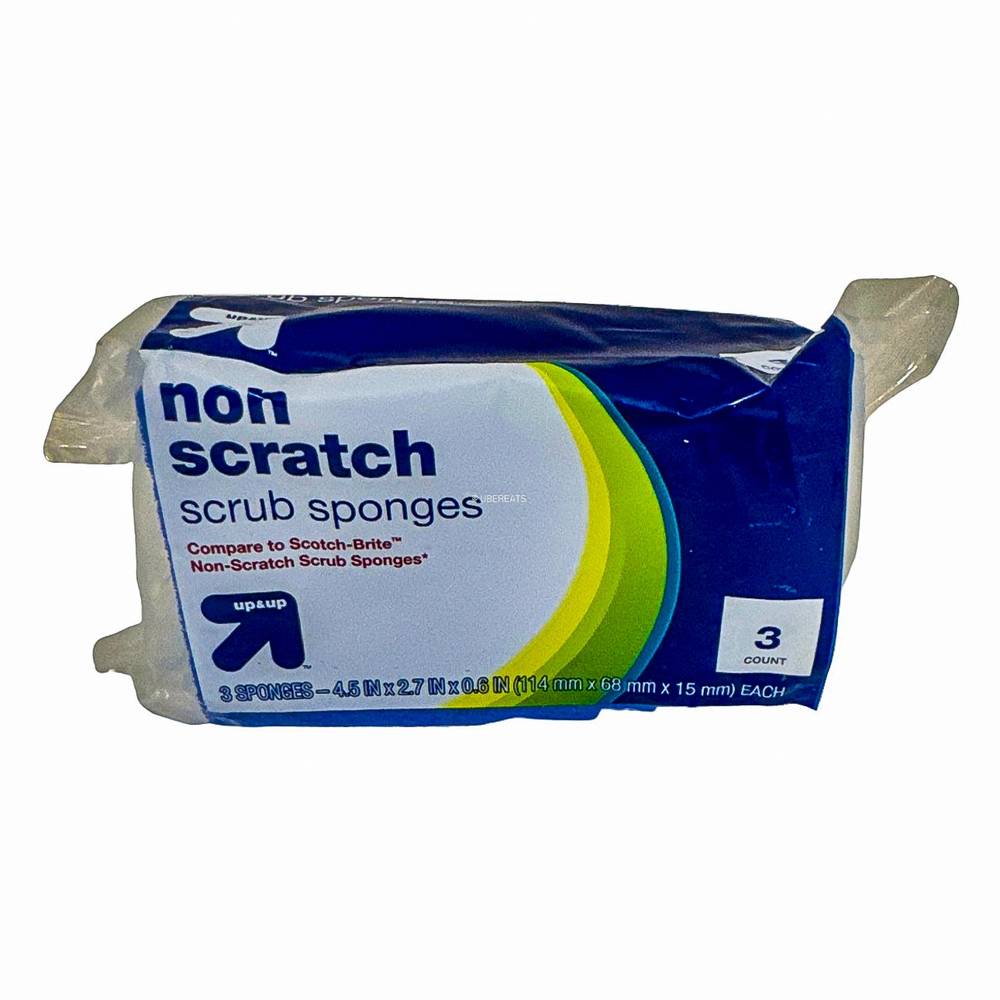 Non-Scratch Scrub Sponges - 3ct - up & up™