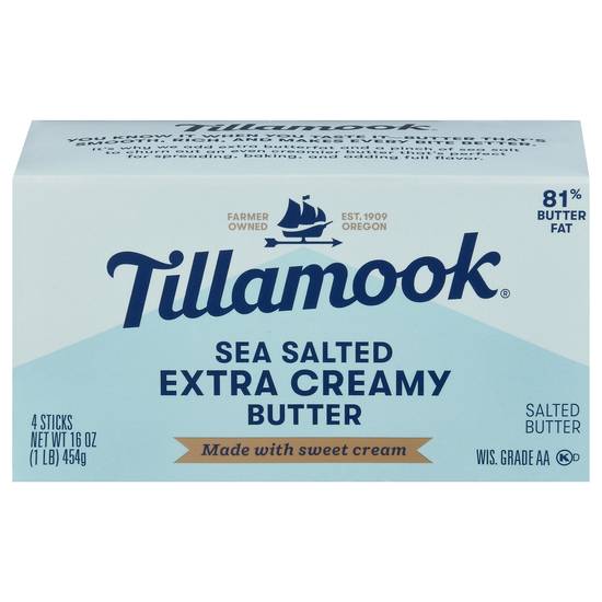 Tillamook Sea Salted Extra Creamy Butter (16 oz)