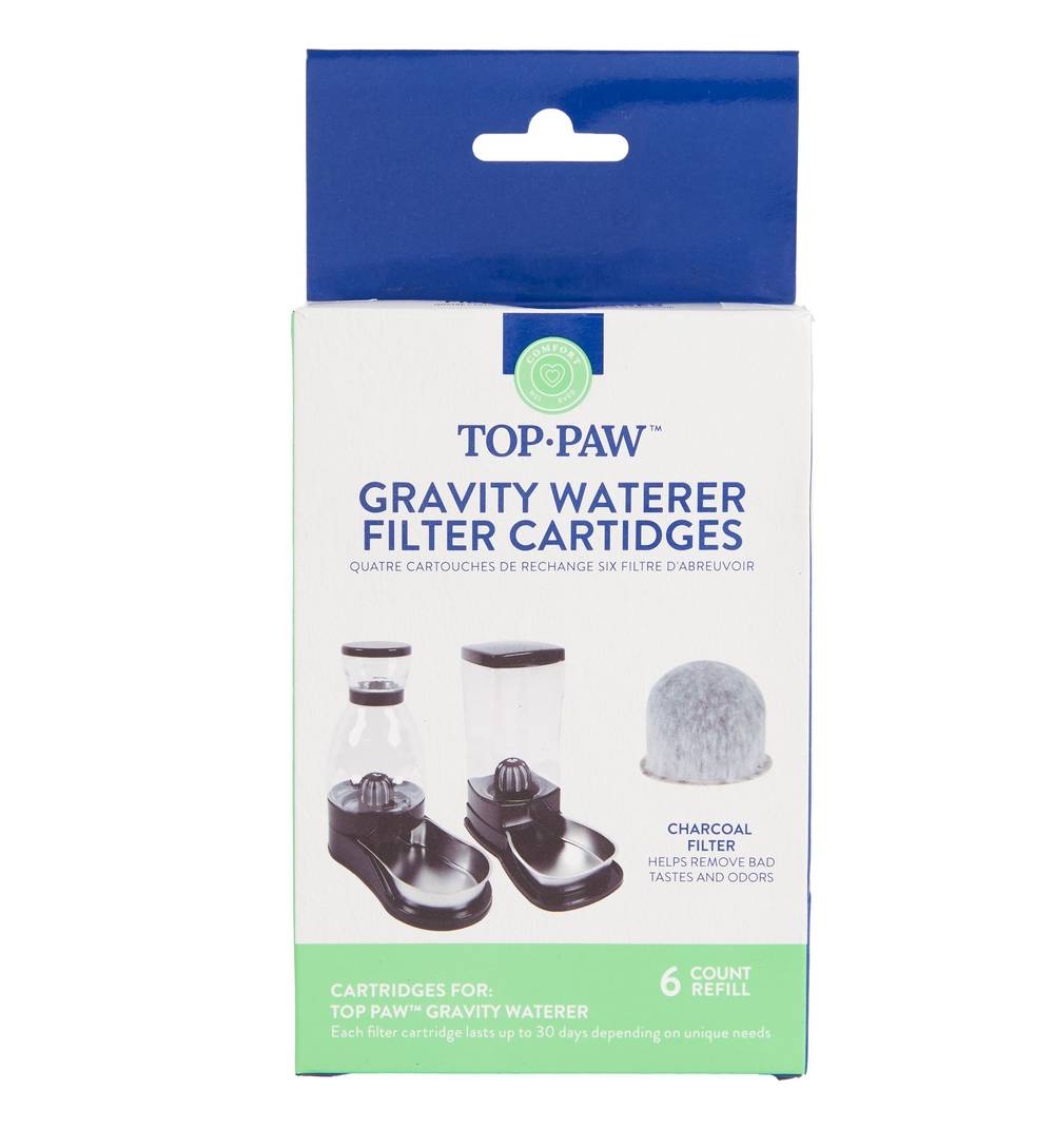 Top Paw® Gravity Waterer Filter Cartidges (Size: 6 Pack)