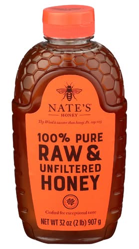 Nature Nate's 100% Pure Raw & Unfiltered Honey