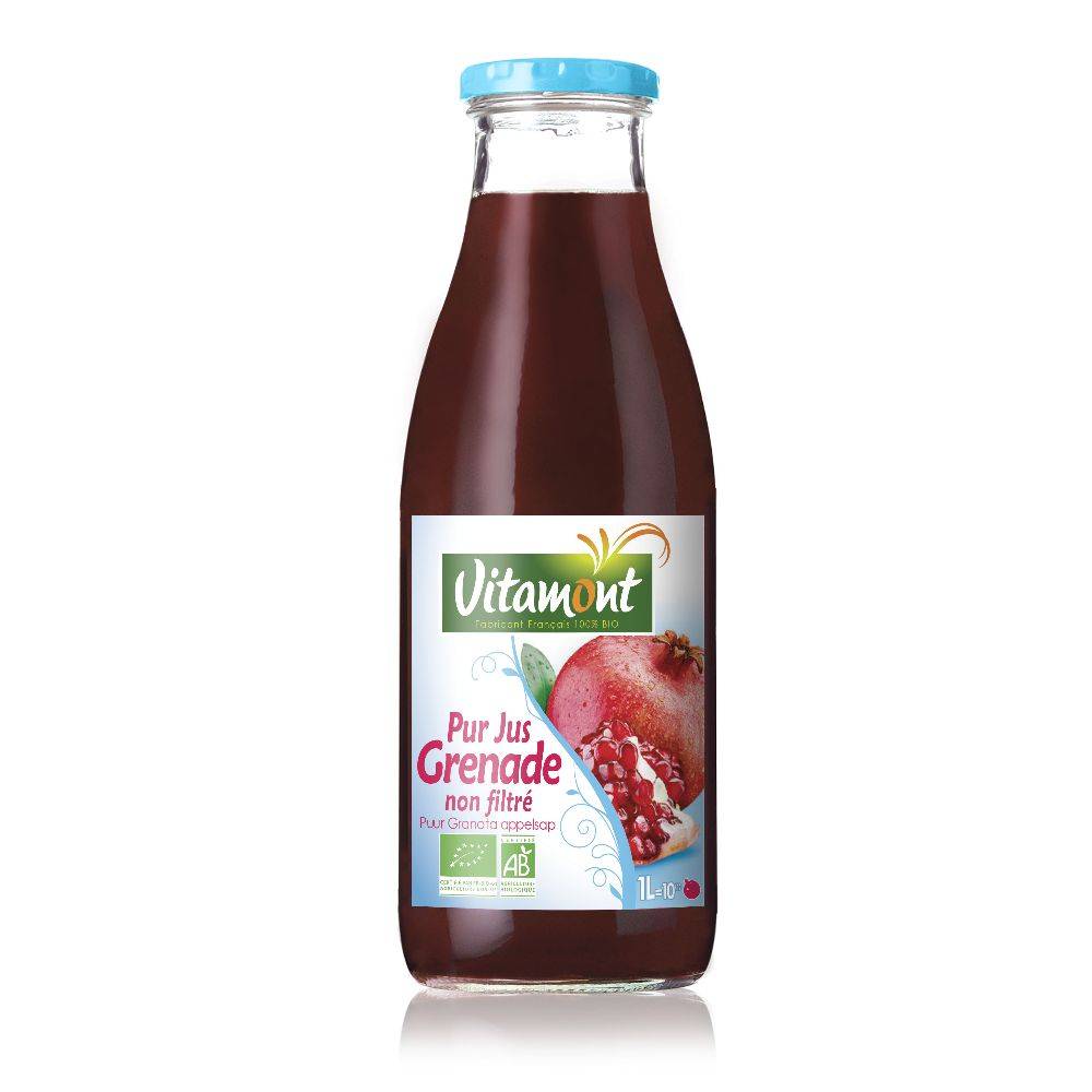 Vitamont - Pur jus de grenade non filtré bio (1L)