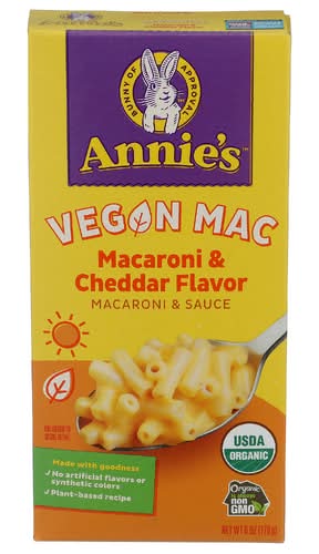 Annie's Homegrown Organic Cheddar Vegan Mac
