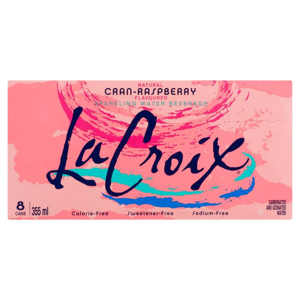 LaCroix Razz-Cranberry Sparkling Water (8x355 ml)