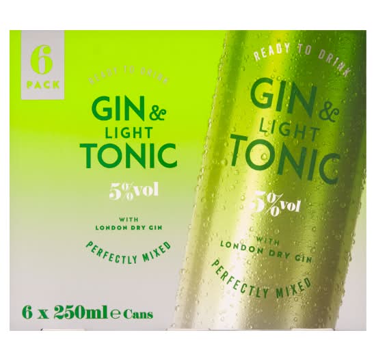 Gin & Light Tonic (6 x 250ml)
