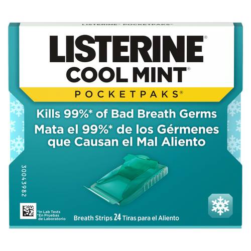 Listerine Cool Mint Breath Strips 24ct