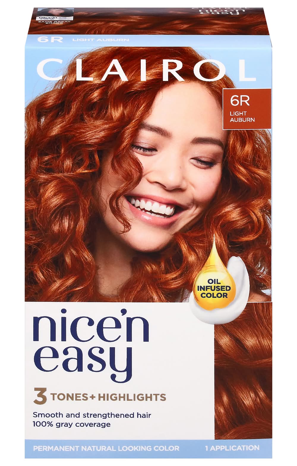 Clairol Permanent Hair Color, 6R Light Auburn (8 oz)