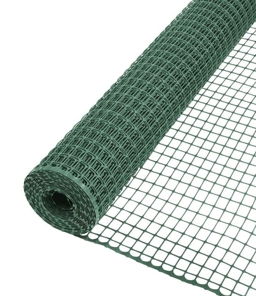 Everbilt Green Plastic 1 In. Mesh 3-1/3 Ft. X 25 Ft. Garden Fence Hardware Cloth