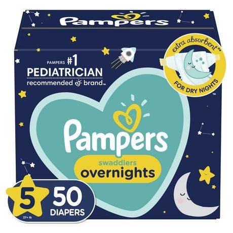 Pampers Swaddlers Overnight Super pack (50 units)