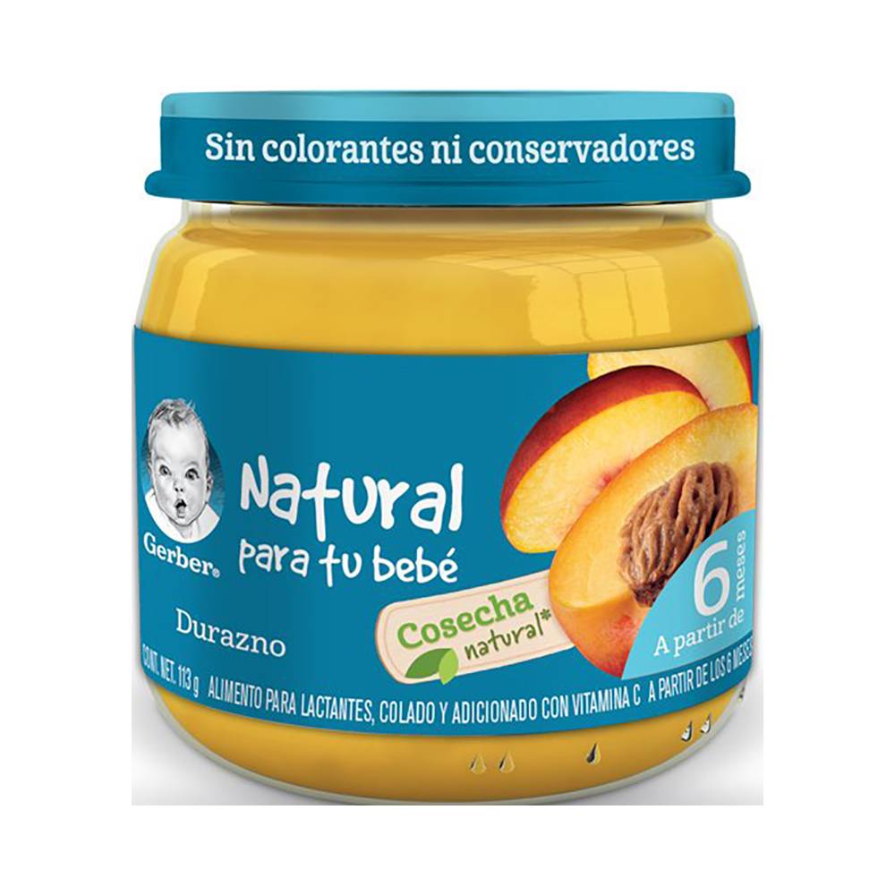 Gerber · Papilla sabor durazno etapa 2 (113 g)