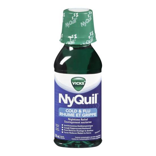 Vicks Nyquil Cold & Flu, Nighttime (236 ml)
