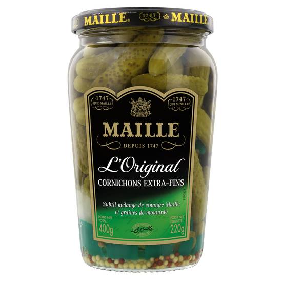 Maille - Cornichons extra fins l'original bocal