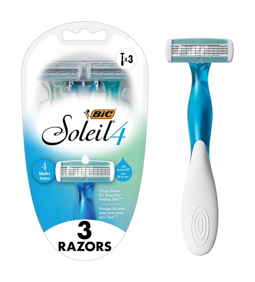 Bic Soleil Comfort Flexible 4-Blades Razor 3 Pk