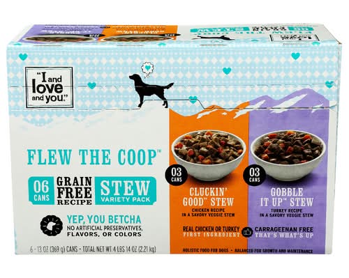 I And Love And You Flew The Coop Stew Wet Dog Food Variety Pack