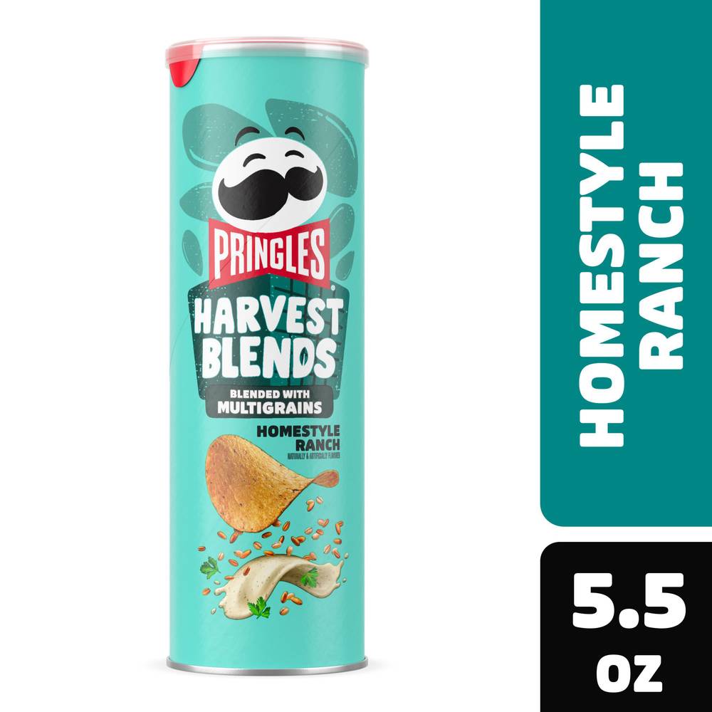 Pringles Harvest Blends Potato Crisps Chips Homestyle Ranch, 5.5 oz