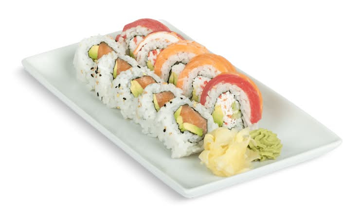 Duo Combo - Rainbow Roll & Salmon Avocado Roll