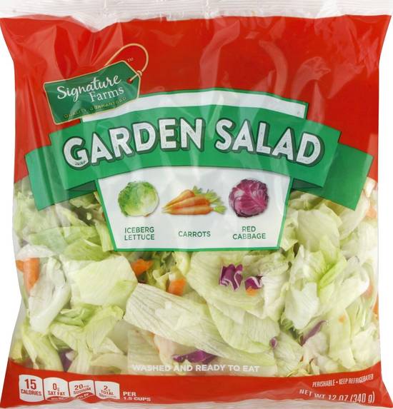 Order Signature Farms · Garden Salad (12 oz) food online from Safeway store, Eureka on bringmethat.com