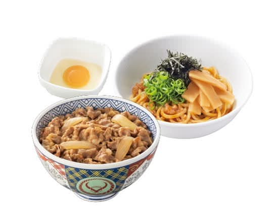 牛丼・油そば・玉子セット