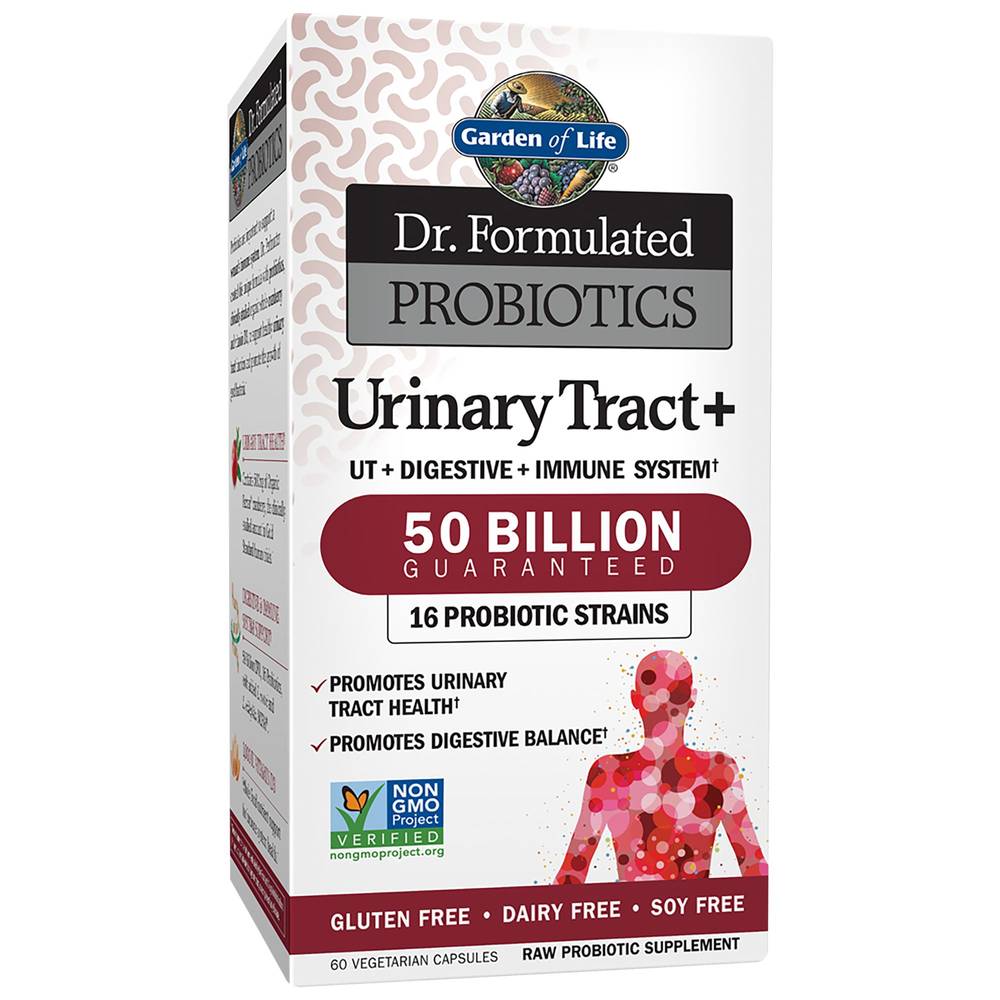 Dr. Formulated Probiotics Urinary Tract+ - 50 Billion Cfu (60 Vegetarian Capsules)