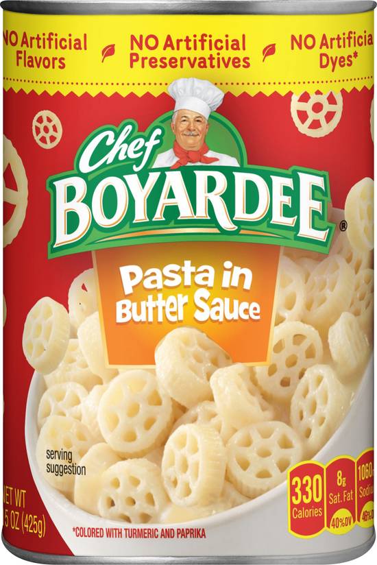 Chef Boyardee Pasta in Butter Sauce