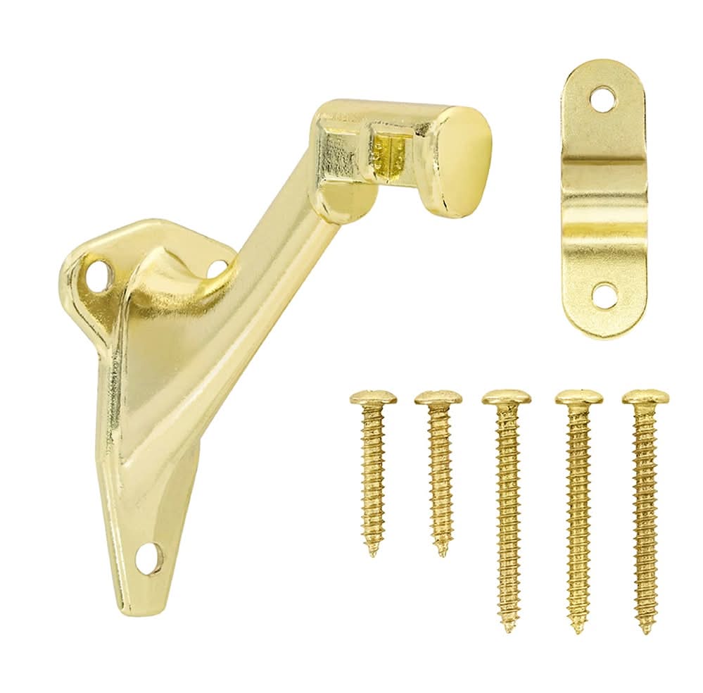 ReliaBilt 1.312-in x 3-in Polished Brass Finished Aluminum Interior Handrail bracket