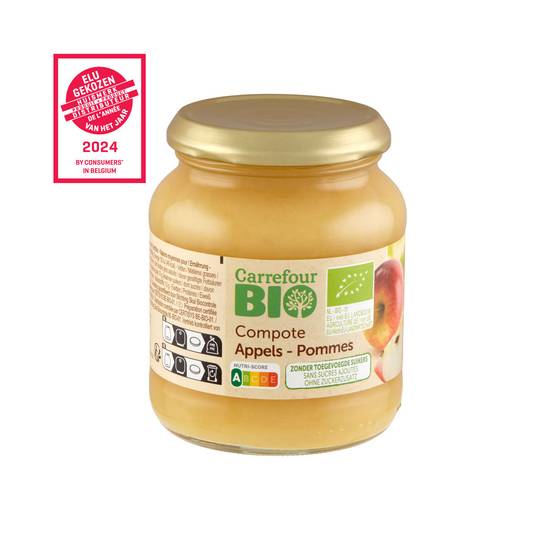 Carrefour Bio Compote Pommes 345 g