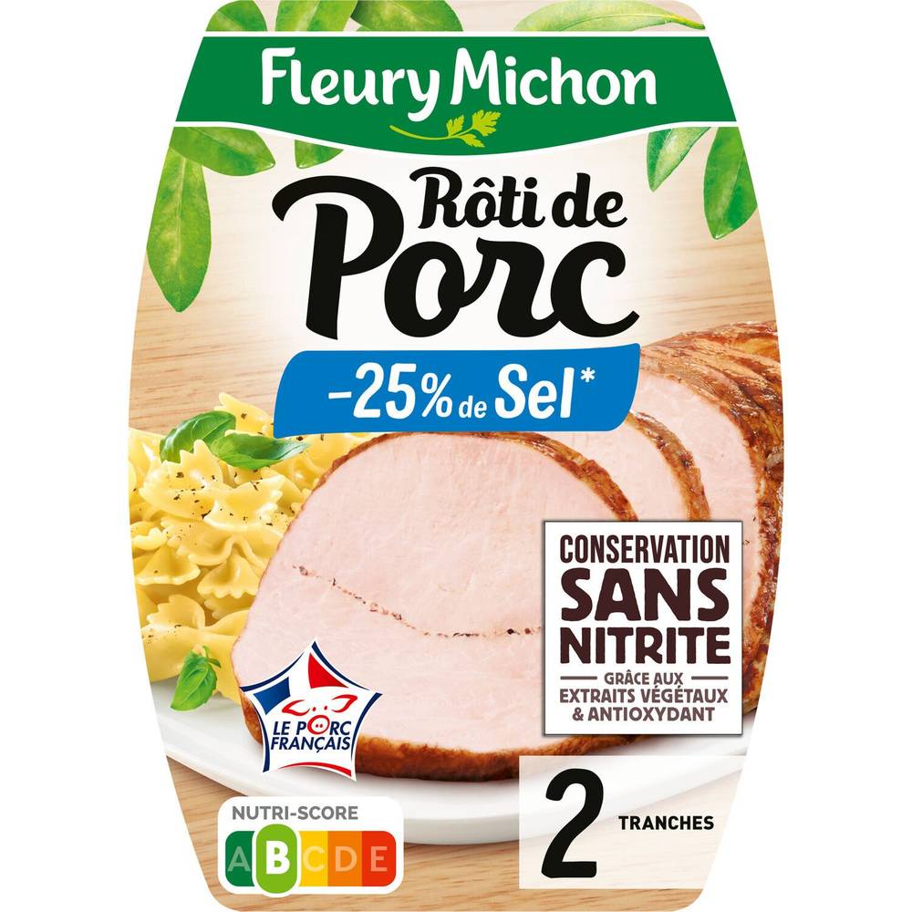 Fleury Michon - Rôti de porc cuit (100g)