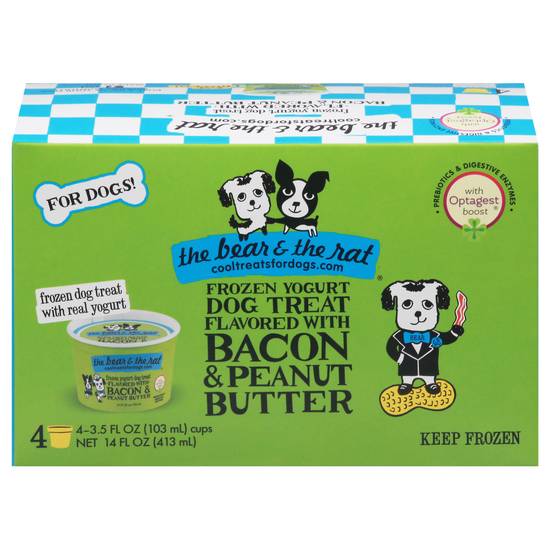 The Bear & the Rat Frozen Yogurt Dog Treat ( bacon & peanut butter)