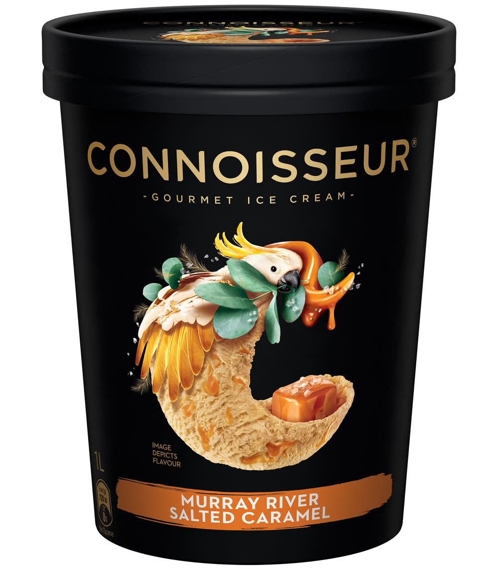 Connoisseur Gourmet Ice Cream, Murray River Salted Caramel (1L)
