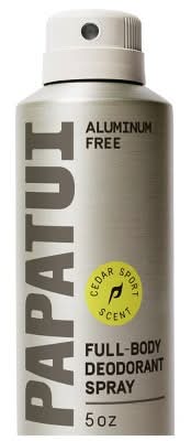 Papatui Aluminum-Free Long-Lasting Odor Protection Body Deodorant Spray, Cedar Sport