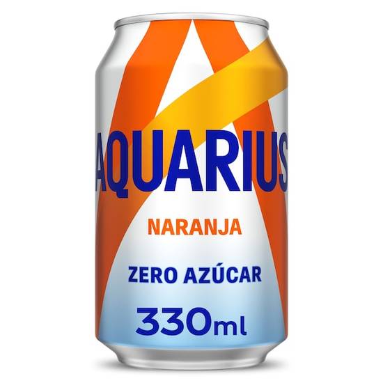 Bebida refrescante de naranja zero Aquarius botella 330 ml